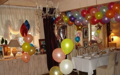 Оформление шарами на день рождения